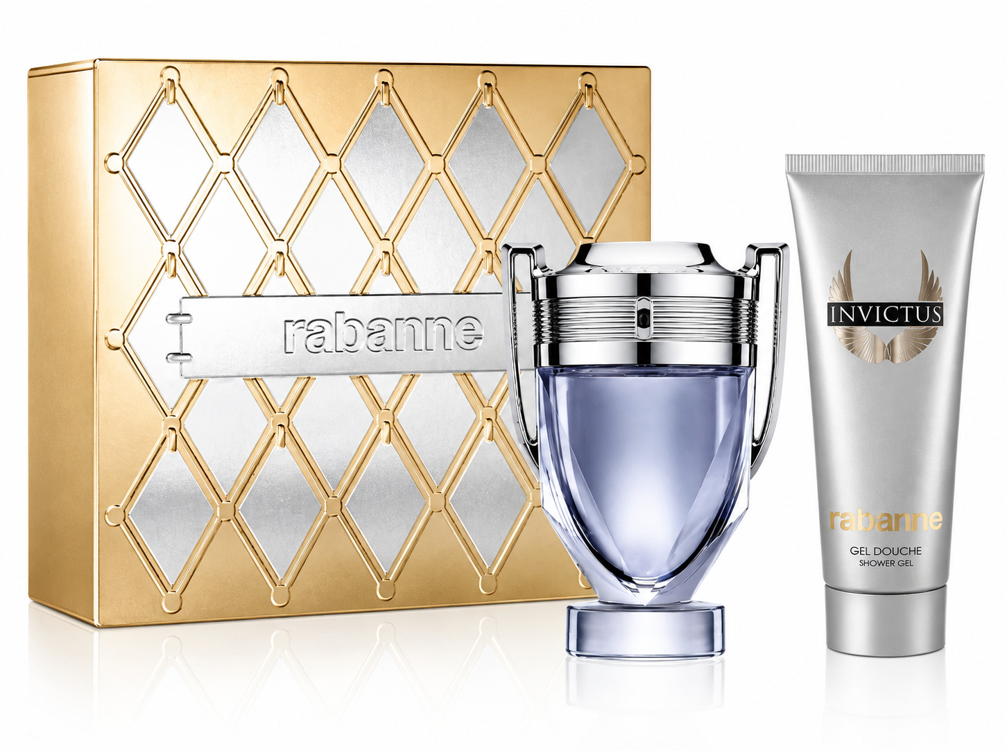Paco Rabanne Invictus Gift Set 100ml EDT + 100ml Shower Gel - Men