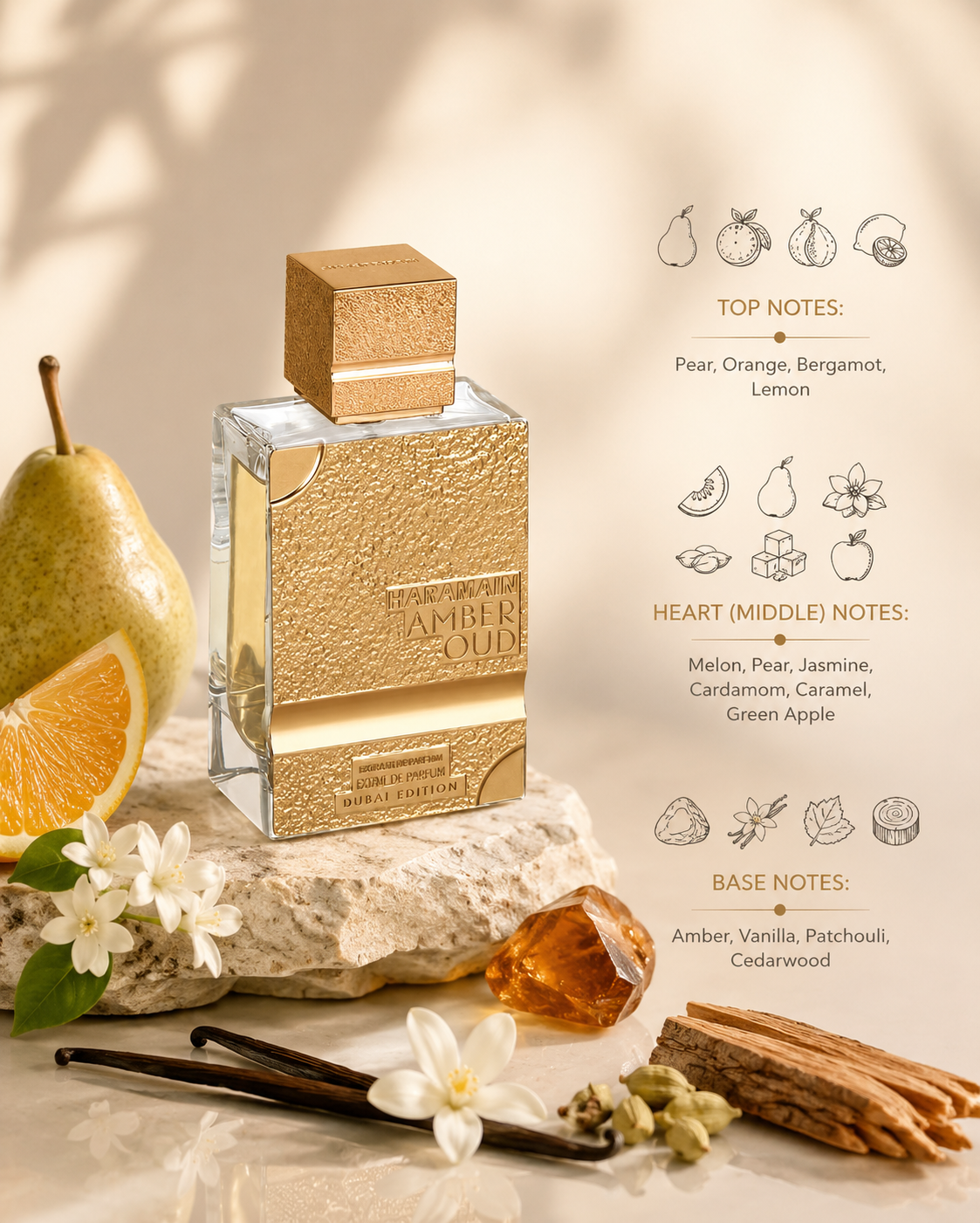 Al Haramain Amber Oud Gold 999.9 Dubai Edition 75ml EDP - Unisex